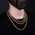 VVS Jewelry Gold/Silver Stainless Steel Rope Chain + FREE Rope Bracelet