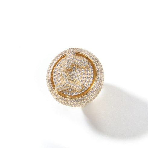 Custom Letter Spinning Initial Ring