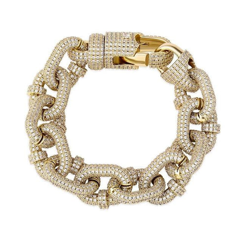 VVS Jewelry 17mm Thicc AF Micropave Miami Cuban Bracelet