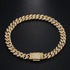 6.6mm VVS D Color Moissanite Iced out Cuban Link Bracelet