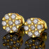 925 Sterling Silver Iced Out Flower Style Moissanite Earrings