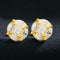 925 Sterling Silver Moissanite Asscher Cut Solitaire Stud Earrings