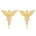 925 Sterling Silver VVS1 Moissanite Angel Stud Earrings