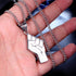 Gold BLM Raised Fist Necklace