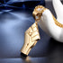 Gold BLM Raised Fist Necklace