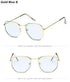 Jumpan Metal Square Frame Sunglasses