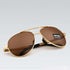 Classic Metal Framed Aviator Sunglasses