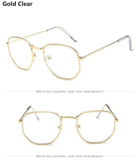 Jumpan Metal Square Frame Sunglasses