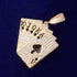 Gold/Silver Poker Card Bling Chain
