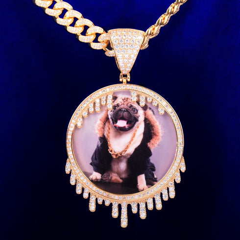 Custom Drippy Cuban Photo Medallion