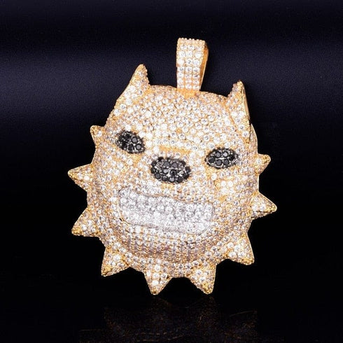 Bully Dog Head Pendant Chain
