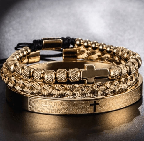 Cross 3pc Bracelet Set