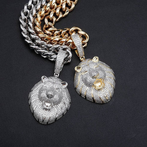 VVS Jewelry Fully Iced Lion's Head Chain