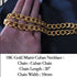 Gold Cuban + Tennis + Cuban Link Choker Set