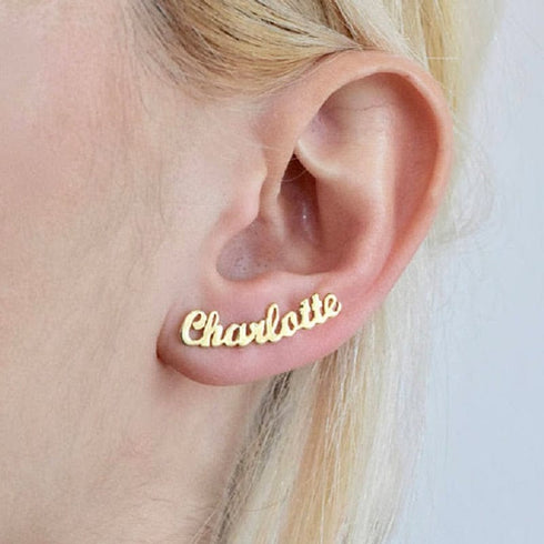 Custom Name Kid's Stud Earrings