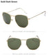 Jumpan Metal Square Frame Sunglasses