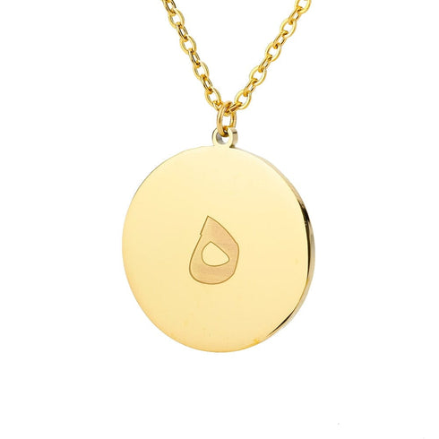 Gold/Silver Arab Initial Pendant