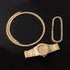 Gold/Silver 5mm Micro Pave Tennis Chain + Tennis Bracelet + FREE Watch Bundle