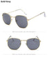 Jumpan Metal Square Frame Sunglasses