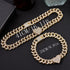 Miami Heart Cuban Chain and FREE Bracelet Bundle