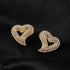 Hollow Heart Stud Earrings