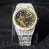 Iced Men's Mechanical Baguette Watch