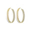 Iced Out Minimalist Miami Cuban Hoop Earrings