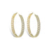 Iced Out Minimalist Miami Cuban Hoop Earrings