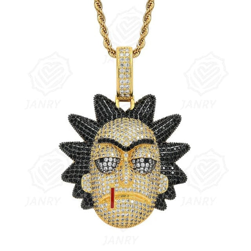 Icy Rick & Morty Pendant Chain