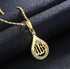 Islamic Teardrop Pendant Necklace