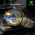 Gold Luminous Tourbillon Skeleton Mechanical Watch