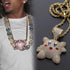 Micropave Iced Kirby Rapper Pendant Chain
