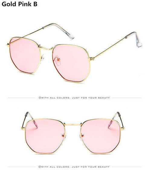 Jumpan Metal Square Frame Sunglasses