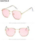 Jumpan Metal Square Frame Sunglasses