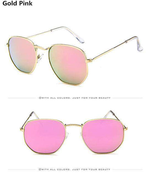 Jumpan Metal Square Frame Sunglasses