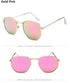 Jumpan Metal Square Frame Sunglasses