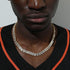 VVS Jewelry 9MM Prong Baguette White Gold Tennis Chain