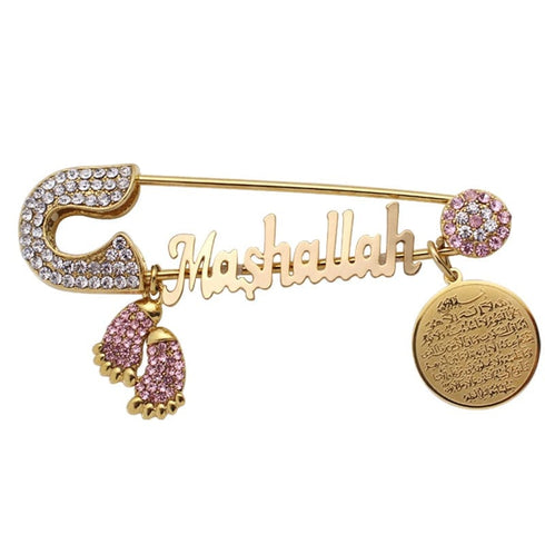 Iced Out Islam Baby Pin Brooch