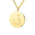 Gold/Silver Arab Initial Pendant