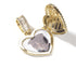 Custom Photo Locket Baguette Heart Pendant