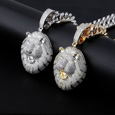 VVS Jewelry Fully Iced Lion's Head Chain