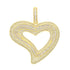 VVS Jewelry Iced Out Big Hollow Baguette Heart Pendant Chain