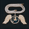 Fully Iced Angel Wings Custom Photo Chain