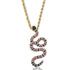 Snake 14k Gold Pendant Necklace