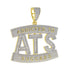 Two-tone Addicted to Success "ATS" Baguette Pendant Chain
