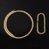 Gold/Silver 5mm Micro Pave Tennis Chain + Tennis Bracelet + FREE Watch Bundle