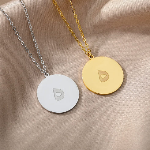 Gold/Silver Arab Initial Pendant