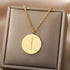 Gold/Silver Arab Initial Pendant