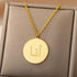 Gold/Silver Arab Initial Pendant
