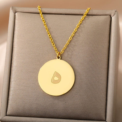 Gold/Silver Arab Initial Pendant